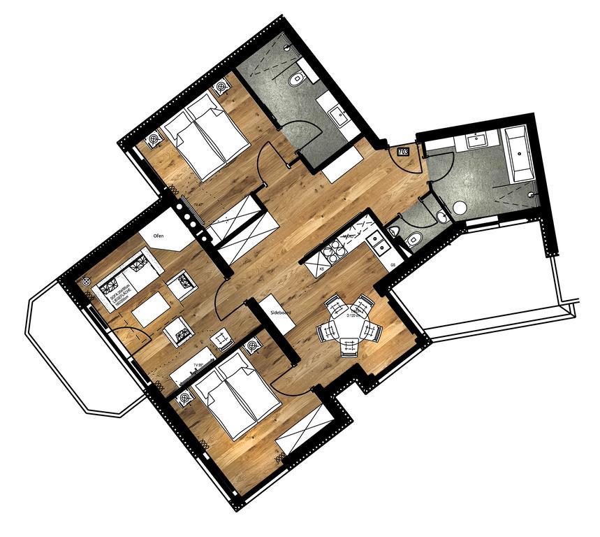 Apartmenthaus Enzian Hochsoelden ภายนอก รูปภาพ